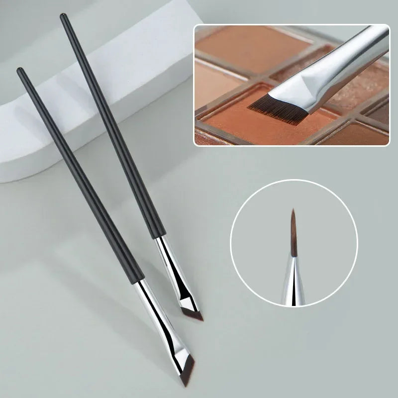 Angled Blade Eyeliner Brush Thin Eyebrow Brush Sickle Eyeliner Brush Liquid Gel Eyeliner Brush Thin Angled Eyeliner Makeup Tools Zpaxo