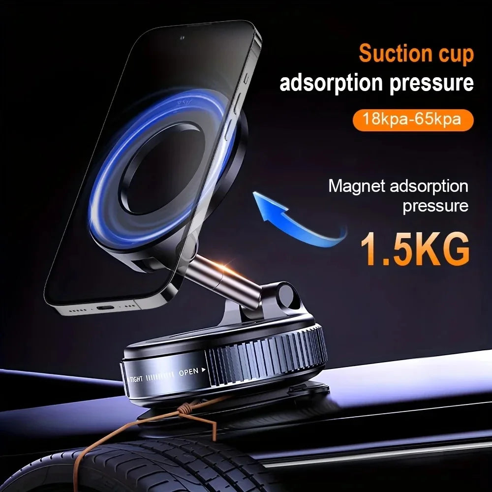 2026 CAR Phone Magnetic Stand Multi-functional Vacuum Adsorption