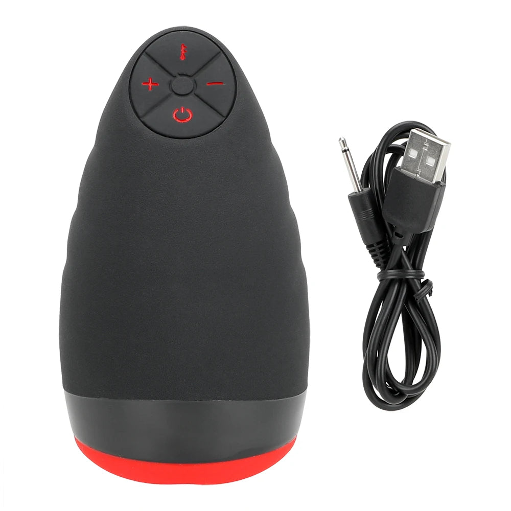 Erotic Silicone Heating Oral Sex Cup 6 Vibration Models Blowjob Toys