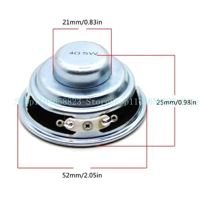 5W 4Ohm Internal Speaker Powerful 52mm 5W Bass Speaker Full Frequency Sound Enjoy Clear & Crisp Sound Durable Zpaxo