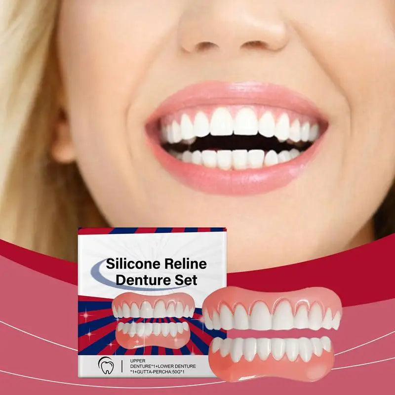 Silicone Denture Relin Es Professional Prothese Laugh Veneers Teeth