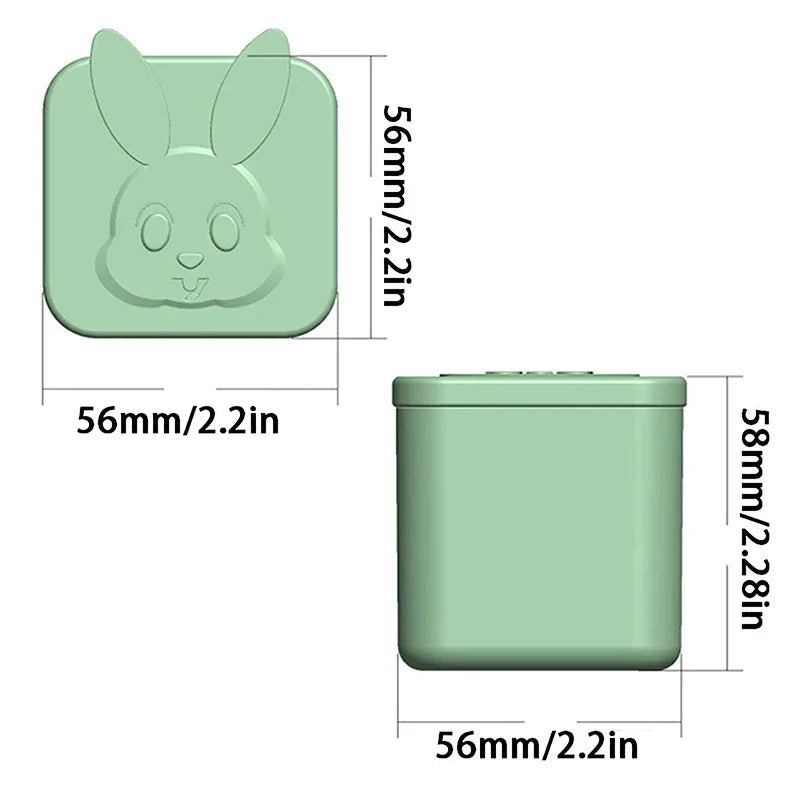 Silicone Lunch Box Sauce Divider Cup Lid Square Small Fits Most Bento