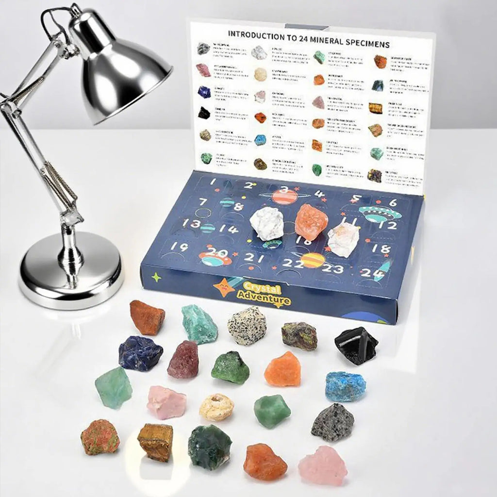 Crystal Advent Calendar 2025 Christmas Countdown 24 Days Natural