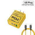 145W 3Ports Ultra Fast Charging Type-c Phone Charger USB-C QC 3 0