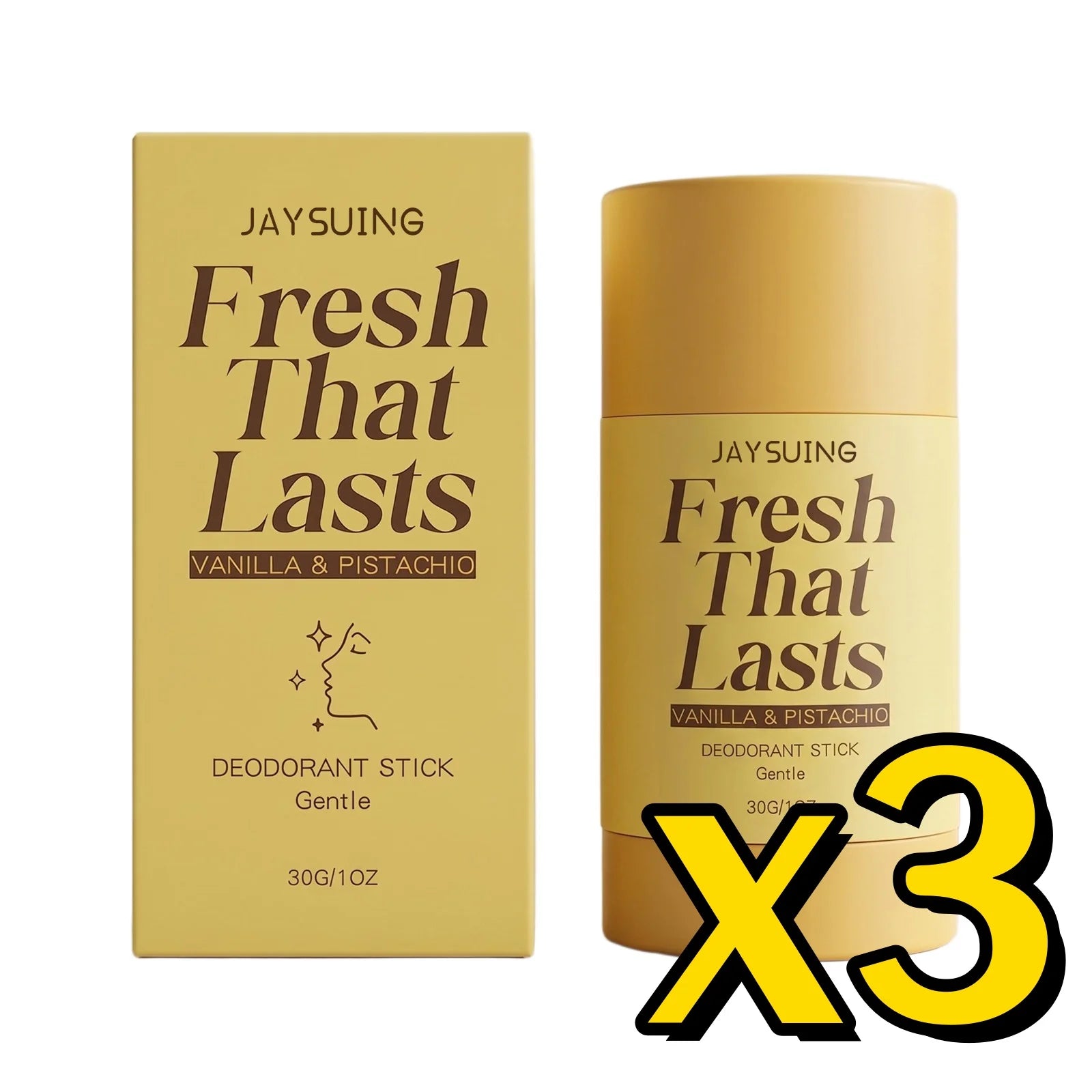 Vanilla Deodorant Antiperspirant Stick | Odor Control 30g Deodorant Stick Zpaxo 30g Boxed x 3