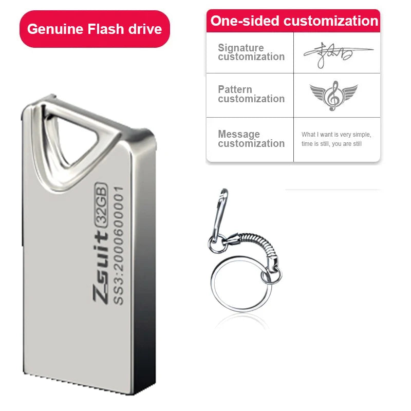 Zsuit 10pcs USB Flash Drive Pendrive 128GB Flash Memory Stick 32Gb 64GB USB Storage Key USB Devices USB Stick Free Shipp U Disk Zpaxo 4GB Silver