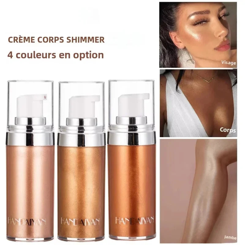 Liquid Highlighter Makeup Smooth Flash Skin Tone Summer Body Cream