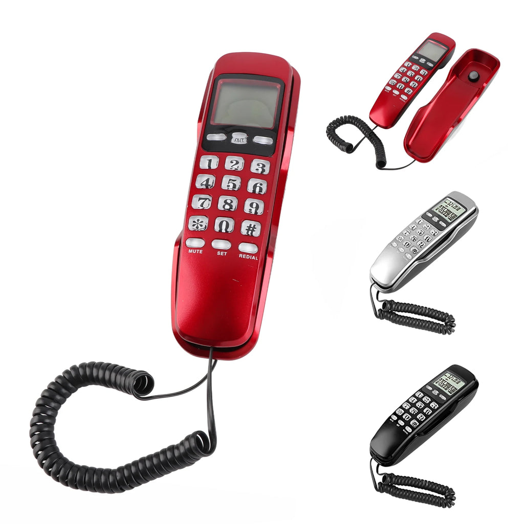Home Telephone Mini Wall Office Hotel Incoming Caller ID LCD Display