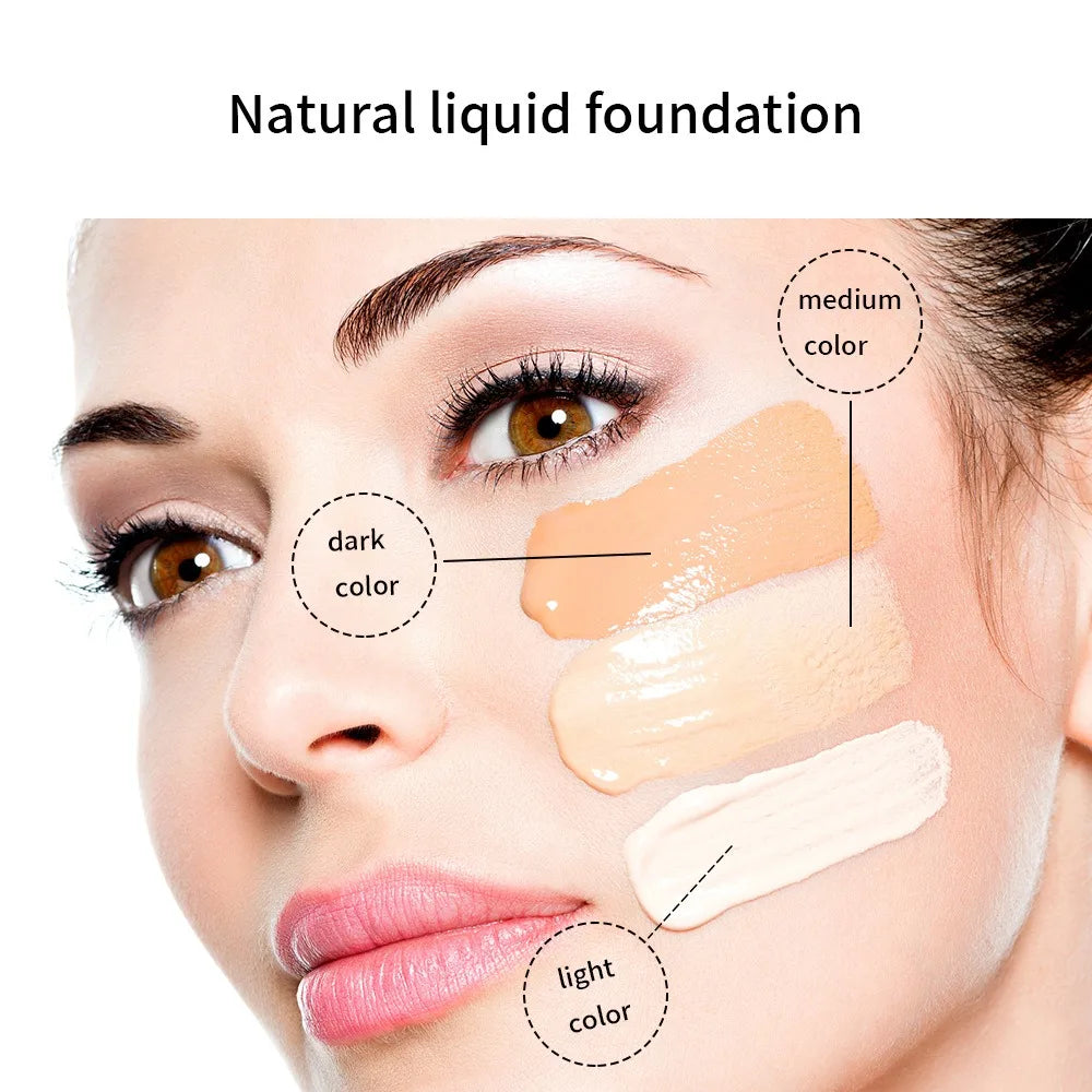 New Long Lasting Liquid Foundation Waterproof Oil Control Full Coverage Concealer Brighten Matte Moisturizing Primer Makeup Base Zpaxo