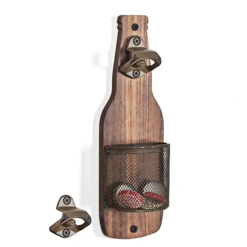 2025 New 1PC Multi-functional Industrial Style Beer Bottle Opener - Decorative Wall Mounted Pendant for Catering Bar Zpaxo