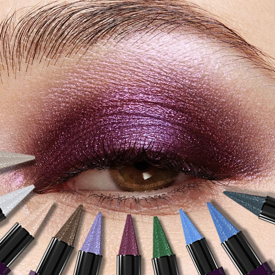 25 Pearl Eyeshadow Stick Waterproof Long Lasting Glitter Matte Eye