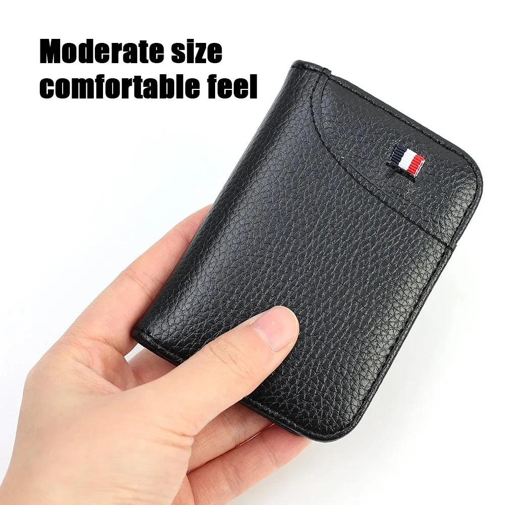 Ultra-Thin PU Leather Slim Card Holder Wallet | Unisex Mini