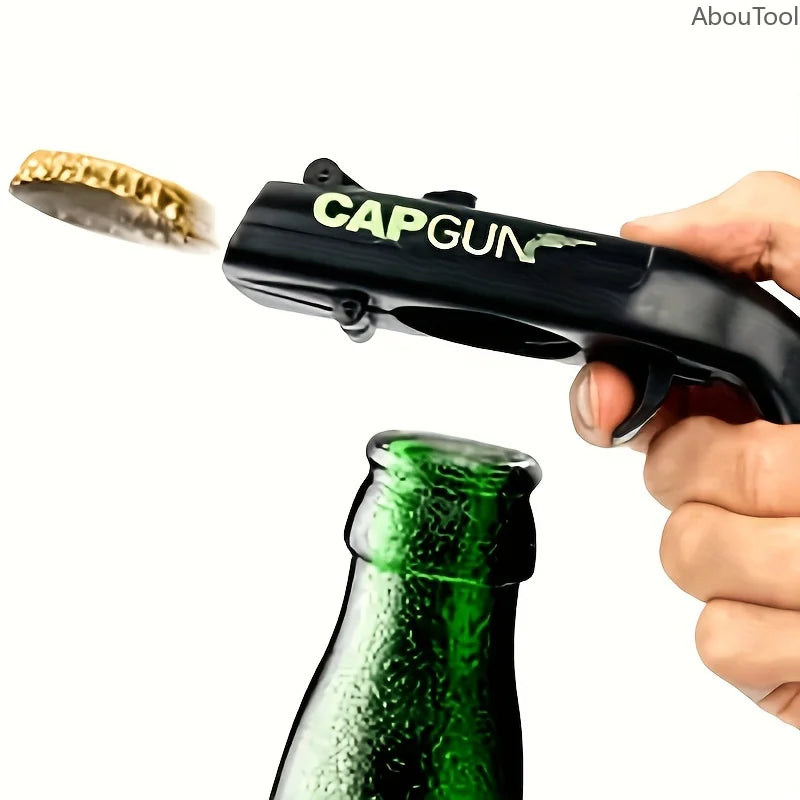 Cap Gun Beer Opener Beverage Drinking Opening Launcher Kitchen Party Zpaxo