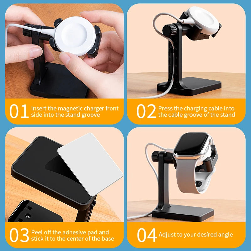 Universal Smart Watch Stand Holder Wireless Charger Base Suitable for Samsung Apple Huawei Xiaomi and Other Smart Watches Zpaxo