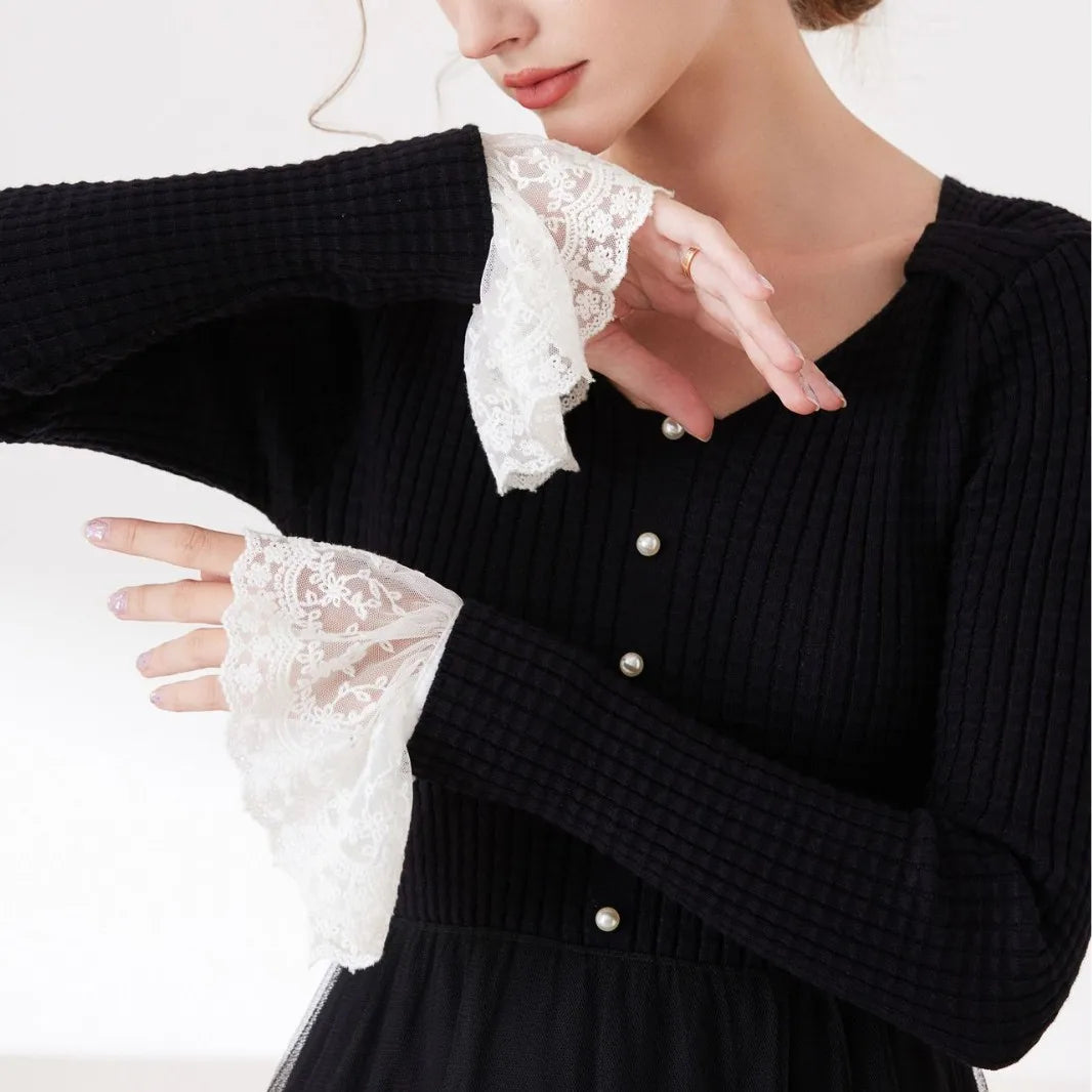 Lace Detachable False Sleeves Women White Removable Bridal Accessory