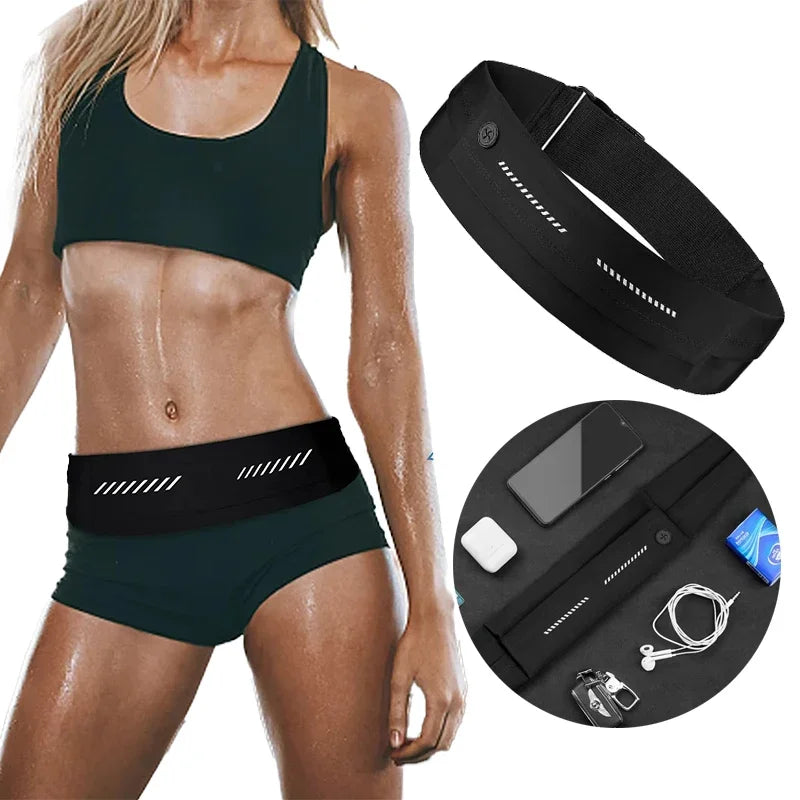 Ultra-Thin Running Waist Belt Bag – Waterproof Phone Pouch Running Waist Belt Bag Zpaxo