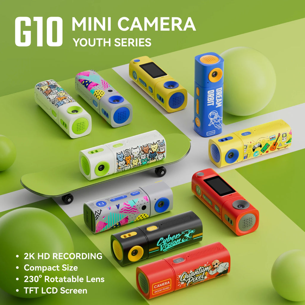 1080P Thumb Keychain Camera 230 Rotatable Lens Retro Mini Action Cam