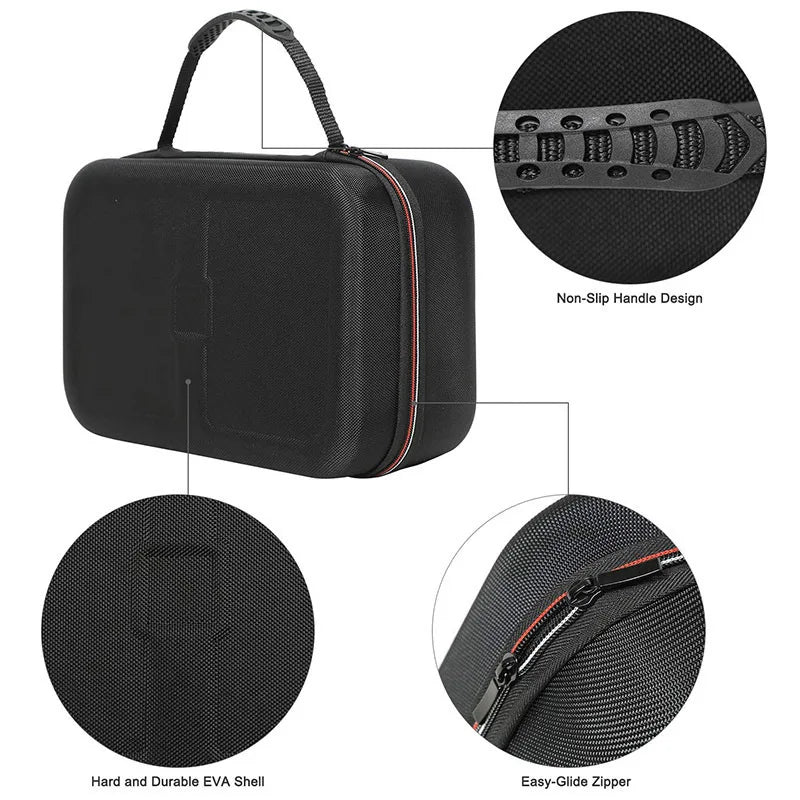 For Switch 2 Protective Carrying Case EVA Hard Shell with Anti-Slip Handle Removable Strap Portable Gamepad Travel Storage Box Zpaxo