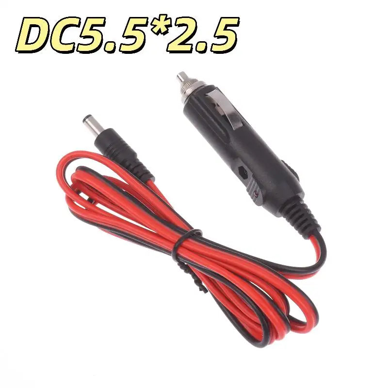 12V 5A DC5525 Car Power Cable with LED Indicator – 1.2m