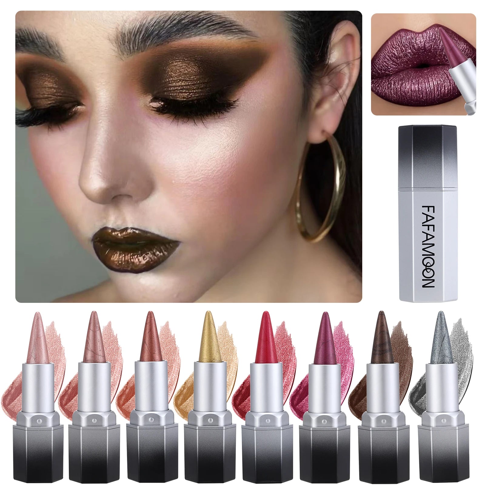 2-in-1 Pearl Lip Gloss Waterproof Rendering Long-lasting Luster Daily Zpaxo