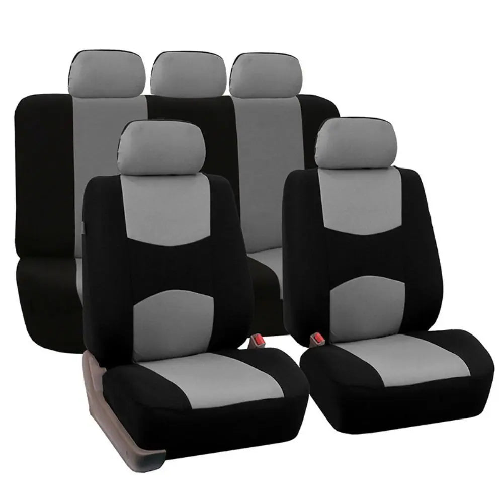 Front Chair Seat Car Accessories Auto Protector Mat Back Cushion Cover Zpaxo grey-5 seat