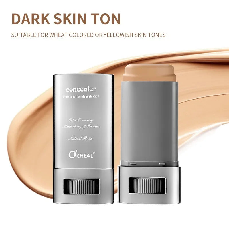 Matte Foundation Cream Stick Boosted Skin Tint Silky Texture