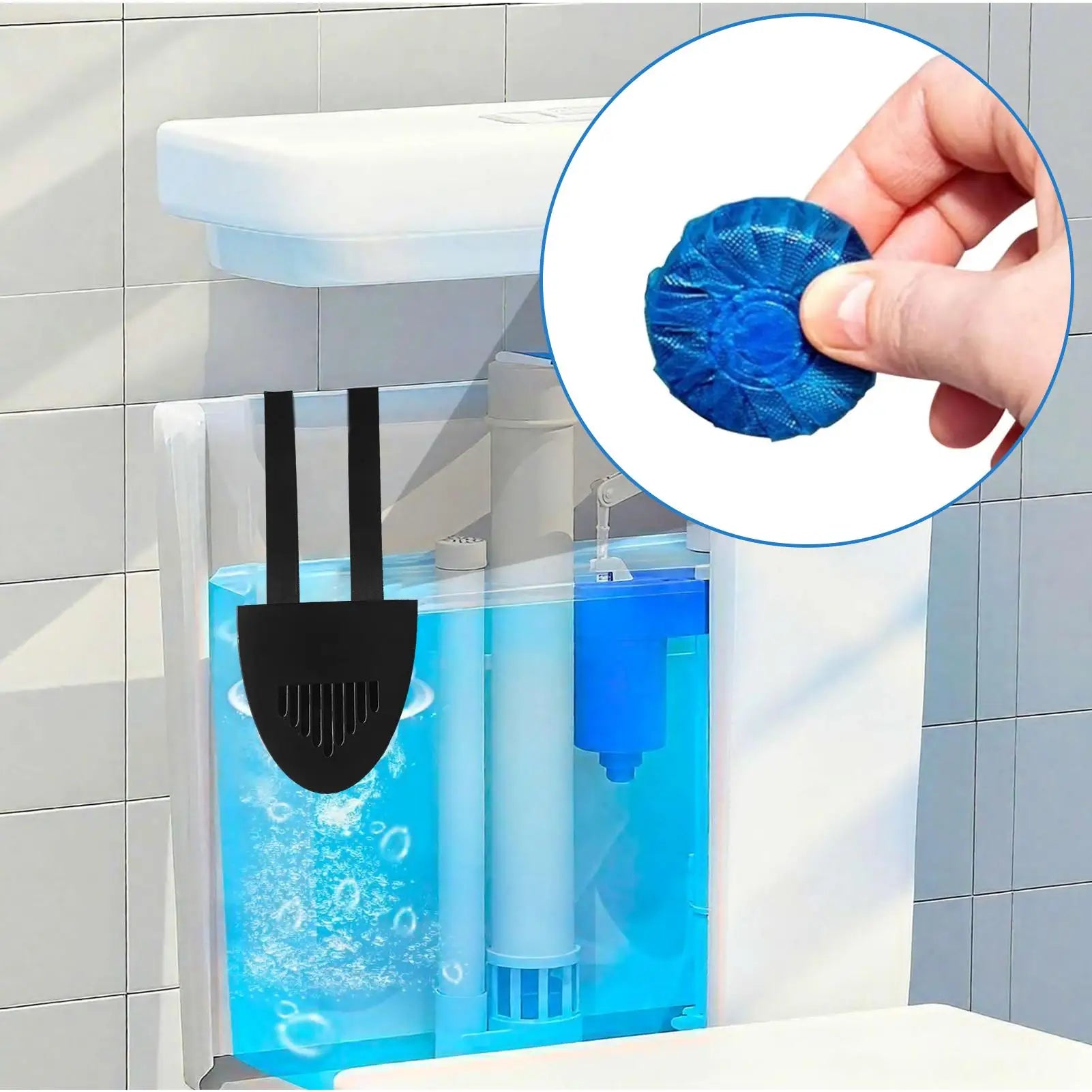 Toilet Tank Cleaner Tablet Holder Dissolution Booster Bracket
