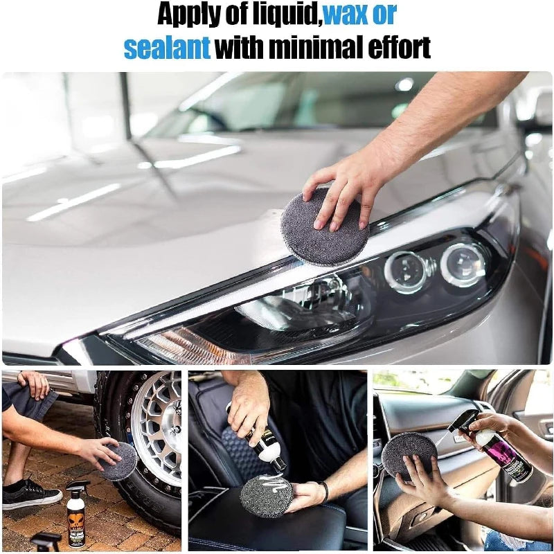 9-Piece Automotive Microfiber Gloves Car Wash Sponge Tires Brush
