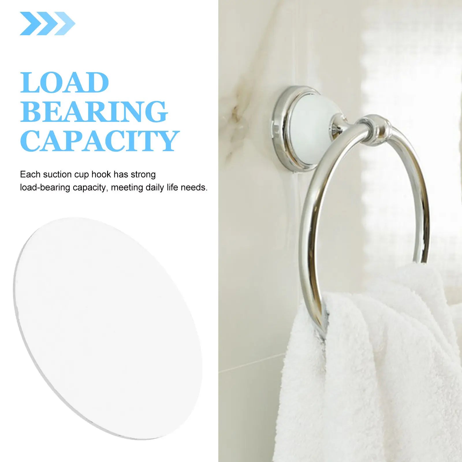 Suction Hooks Bathroom Double Side Adhesive Circular Sticker Pads