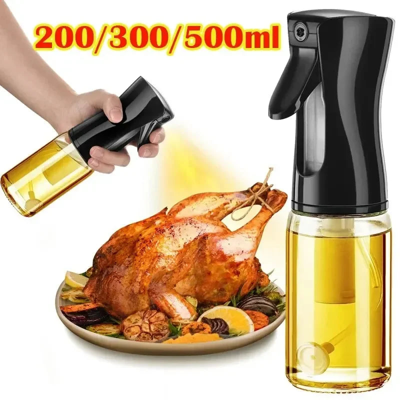 200/300/500 ML Oil Spray Kitchen Household Edible Olive Oil Spray Plastic Bottle Atomized Misty Oil Tank Air Fryer Spray Bottle Zpaxo