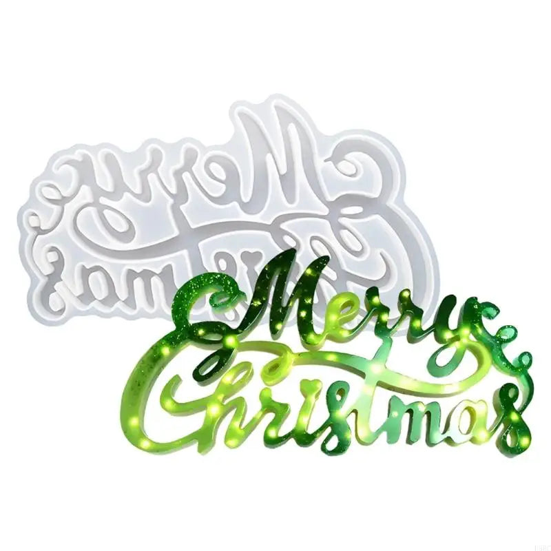 Durability Silicone Christmas Letter Mold Easy Demolding Homemades