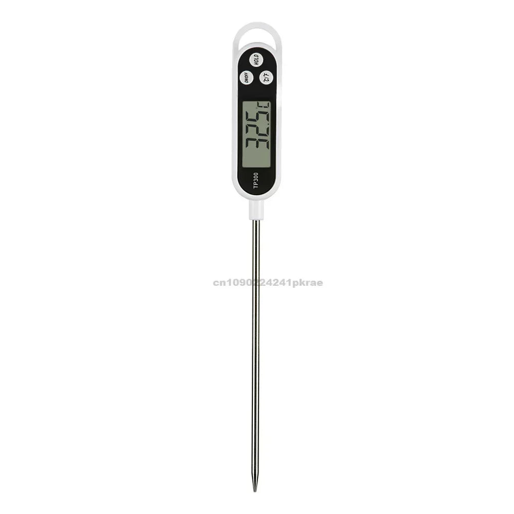 Stainless steel probe cooking food, barbecue stove, water, milk, oil, liquid meat, digital kitchen thermometer kitchen tools Zpaxo 1PCS