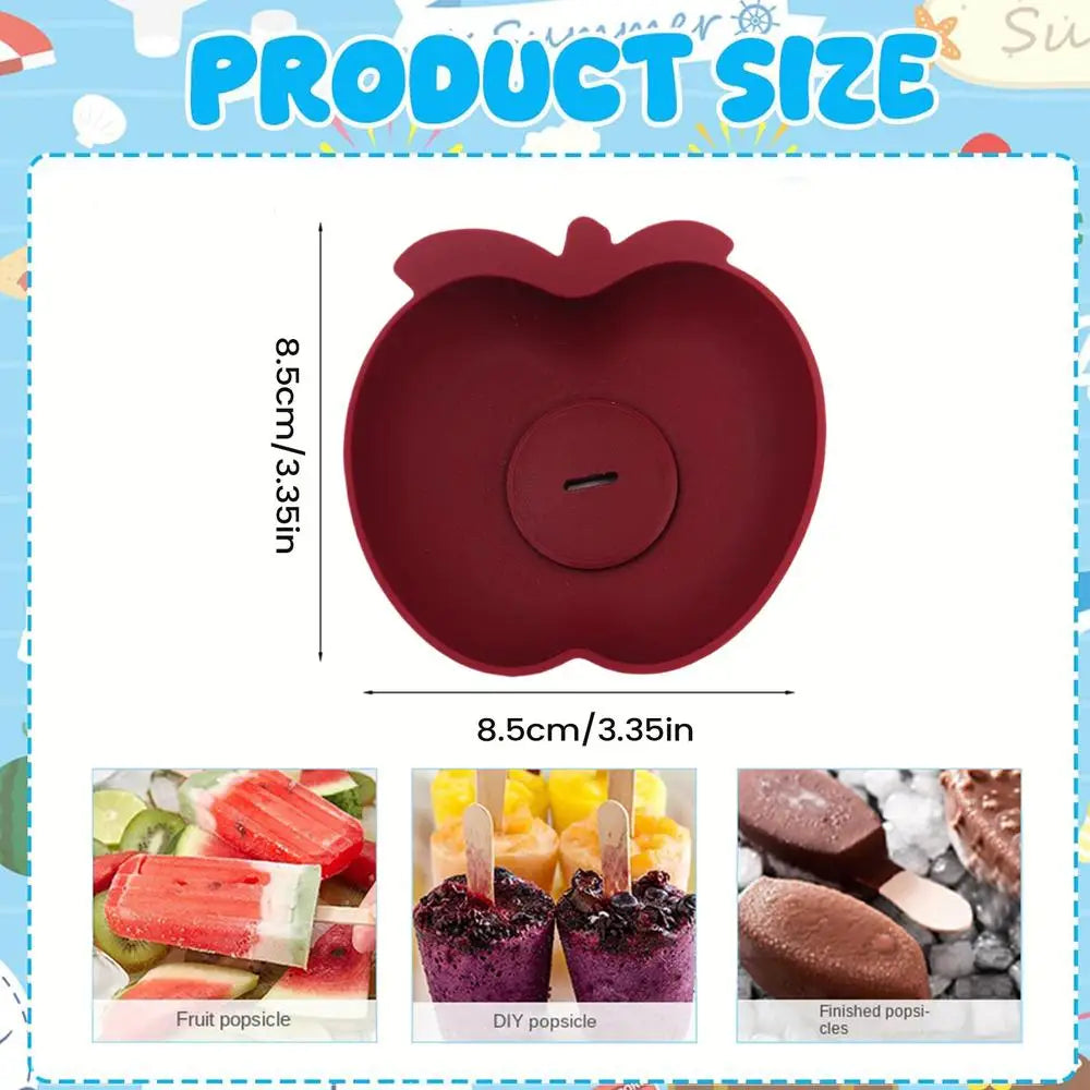 Silicone Ice Cream Holder – Drip-Proof Popsicle Cone Bracket Ice Cream Holder Zpaxo Wine Red