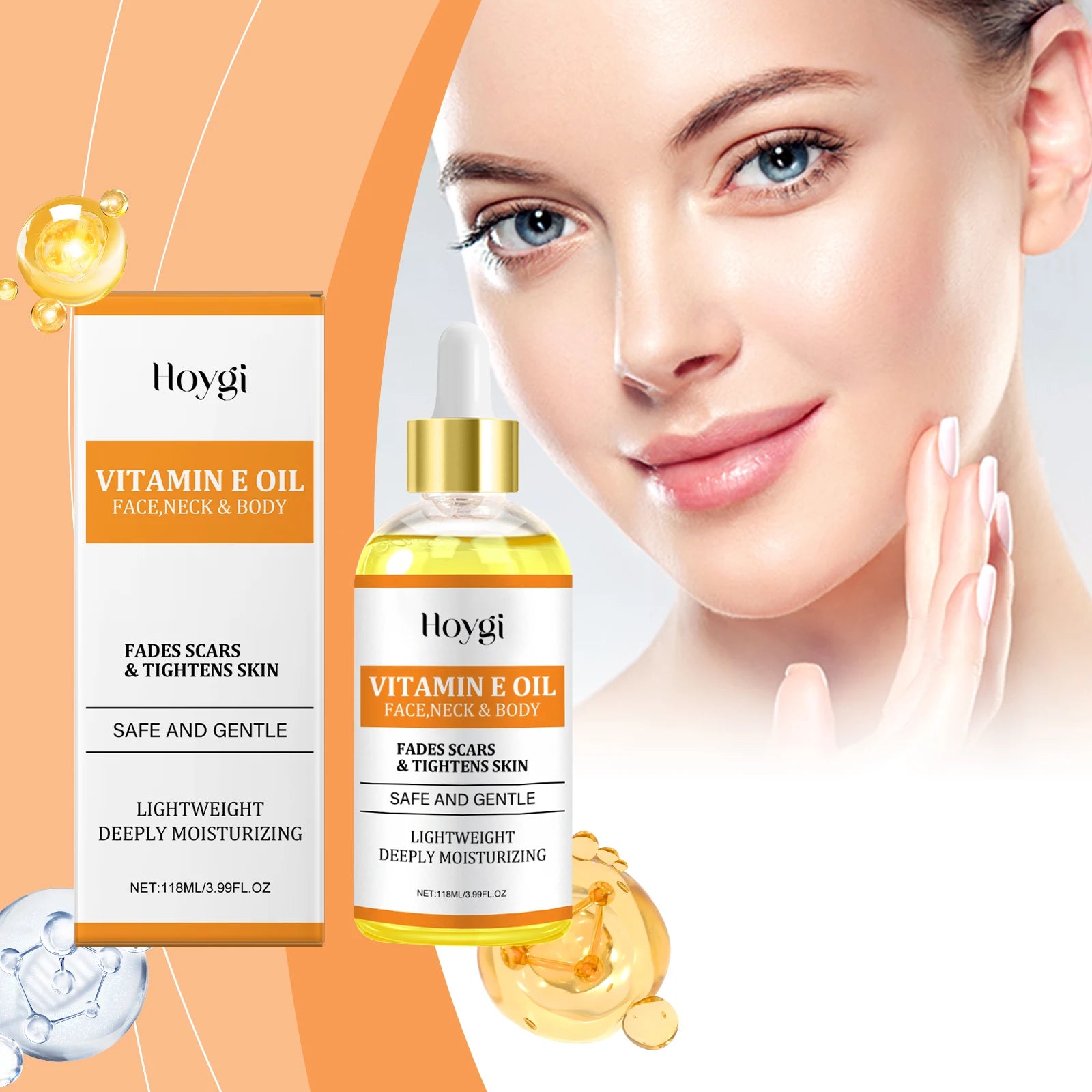 Vitamin E & Hyaluronic Acid Moisturizing Face & Body Oil Moisturizing Face Oil Zpaxo