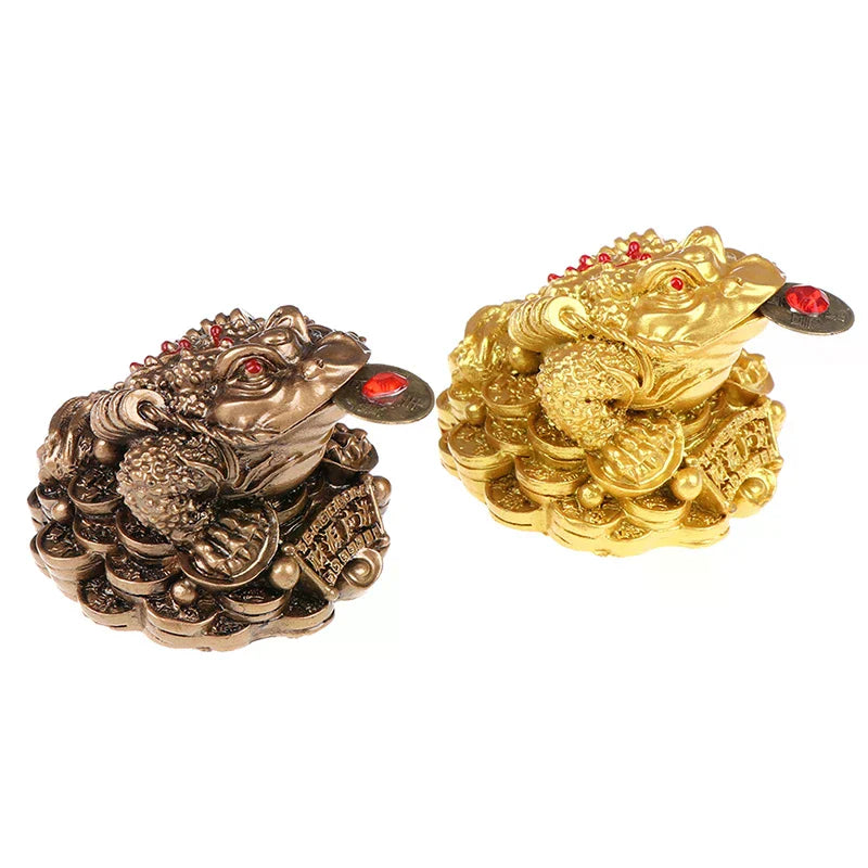 Home Office Decoration Feng Shui Toad Money Lucky Fortune Chinese Frog Zpaxo