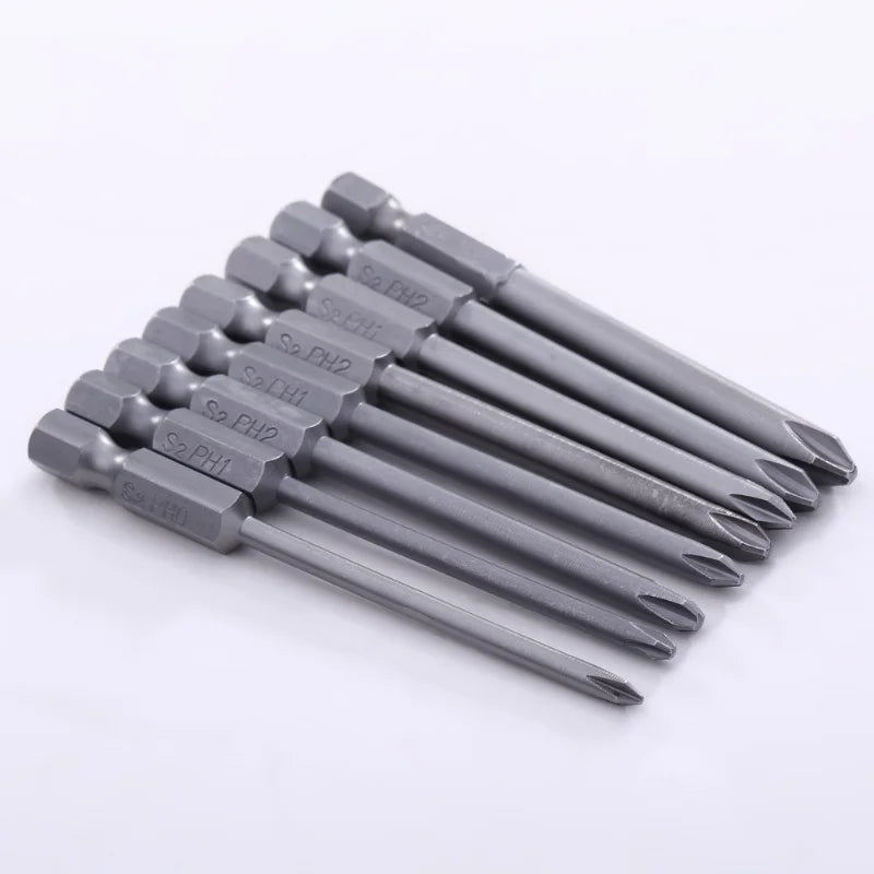 50 Extra Long Reach Bit Security Screwdriver Bits Torx Star Hex