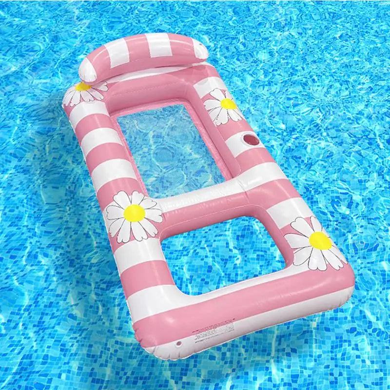 Pool Float Inflatable Floats Adult Pillow Support Portable Bed Zpaxo