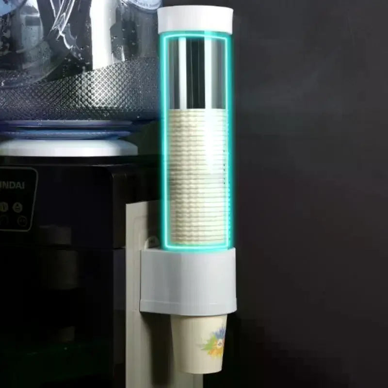Disposable Paper Cup Dispenser Extractor Wall Mounting Plastic Holder Zpaxo