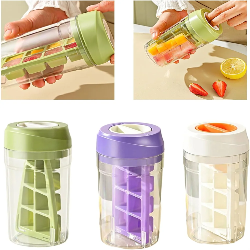 2-in-1 Ice Bottle 8-Cell Portable Machine Kettle Cream Mold Cooling Zpaxo