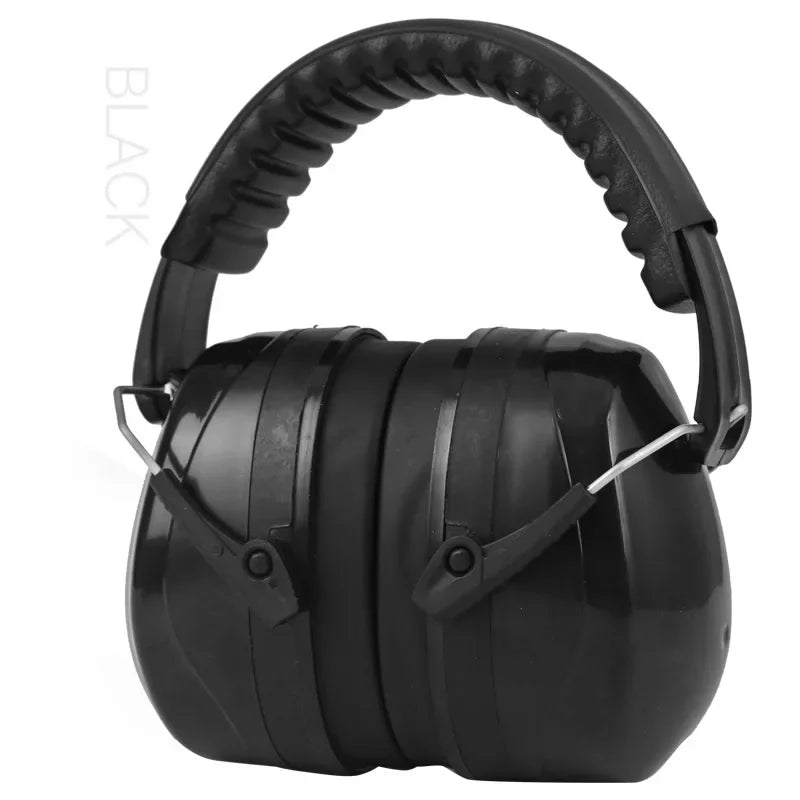 Foldable Anti-noise Head Earmuffs Ear Protector SNR-35dB Kids Adults Zpaxo Black