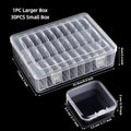 MStorage Organizer Box 12 14 15 24 Small Clear Plastic Bead Storage