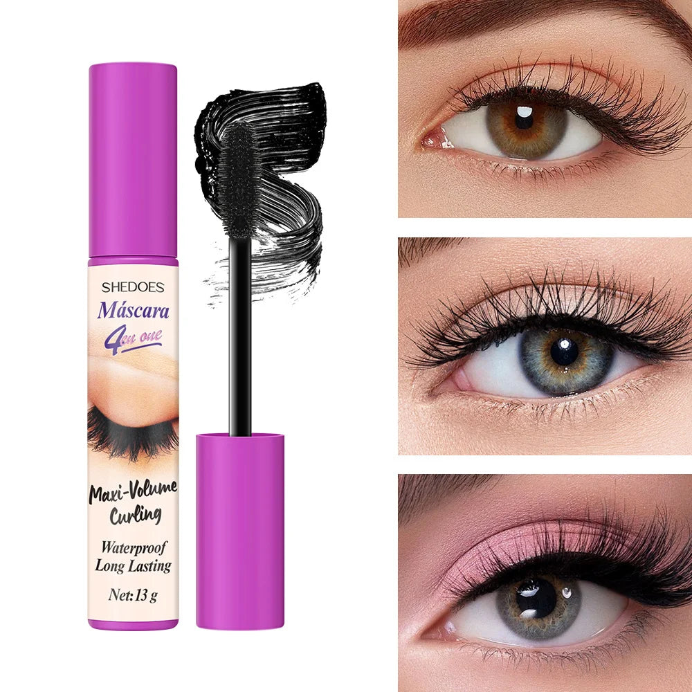 4D mascara is long-lasting, slender, curled and dense, waterproof, sweat-proof and non-smudging. Zpaxo 01