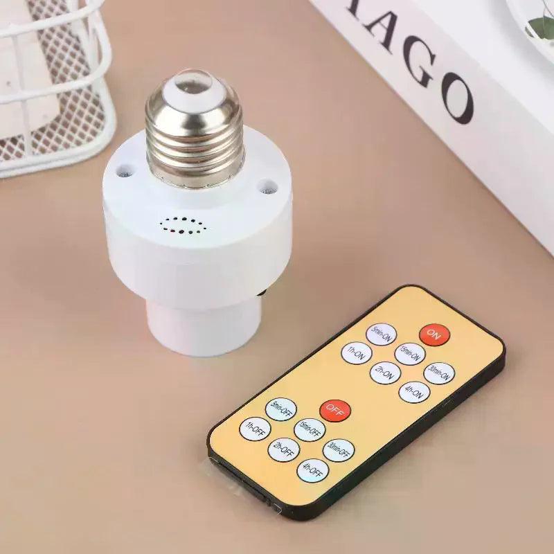 110V 220V E27 60W Wireless Remote Control Smart Timer Switch Lamp Zpaxo