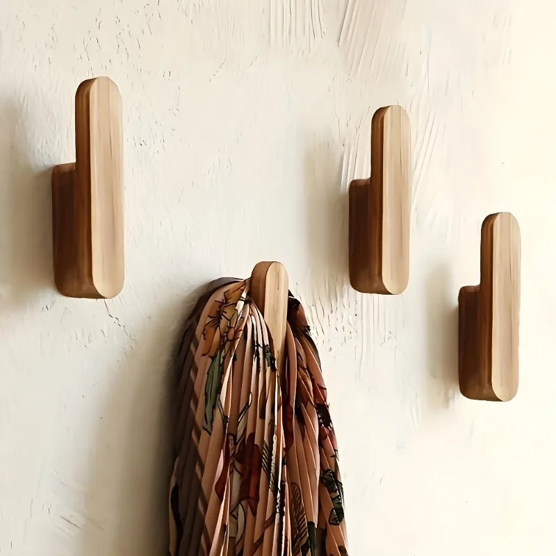 Bohemian Solid Wood Creative Wall Door Back Shelf Simple Home