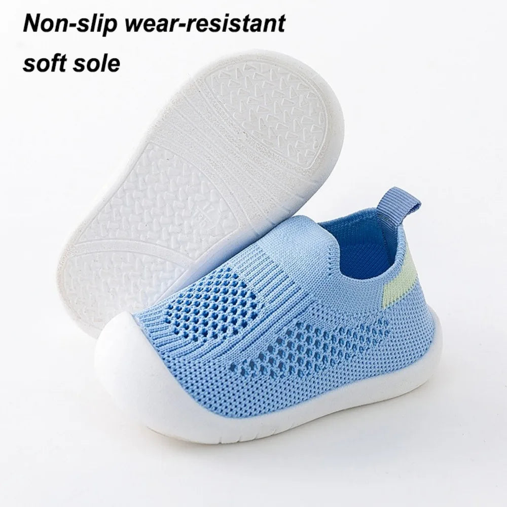 Baby Boys Girls Mesh Breathable Toddler Shoes Wear-resistant Non Slip
