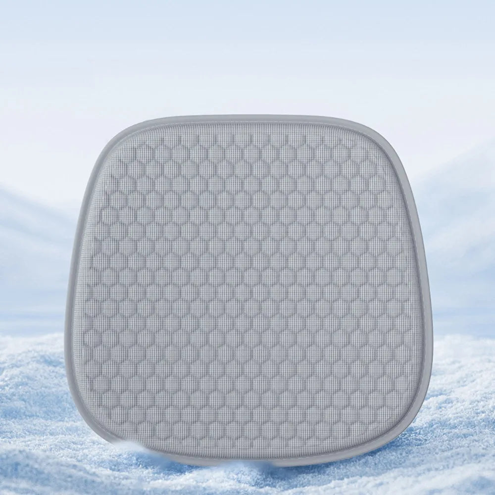 Breathable Car Seat Cushion Universal Non-slip Chair Cooling Pad Soft Zpaxo Grey