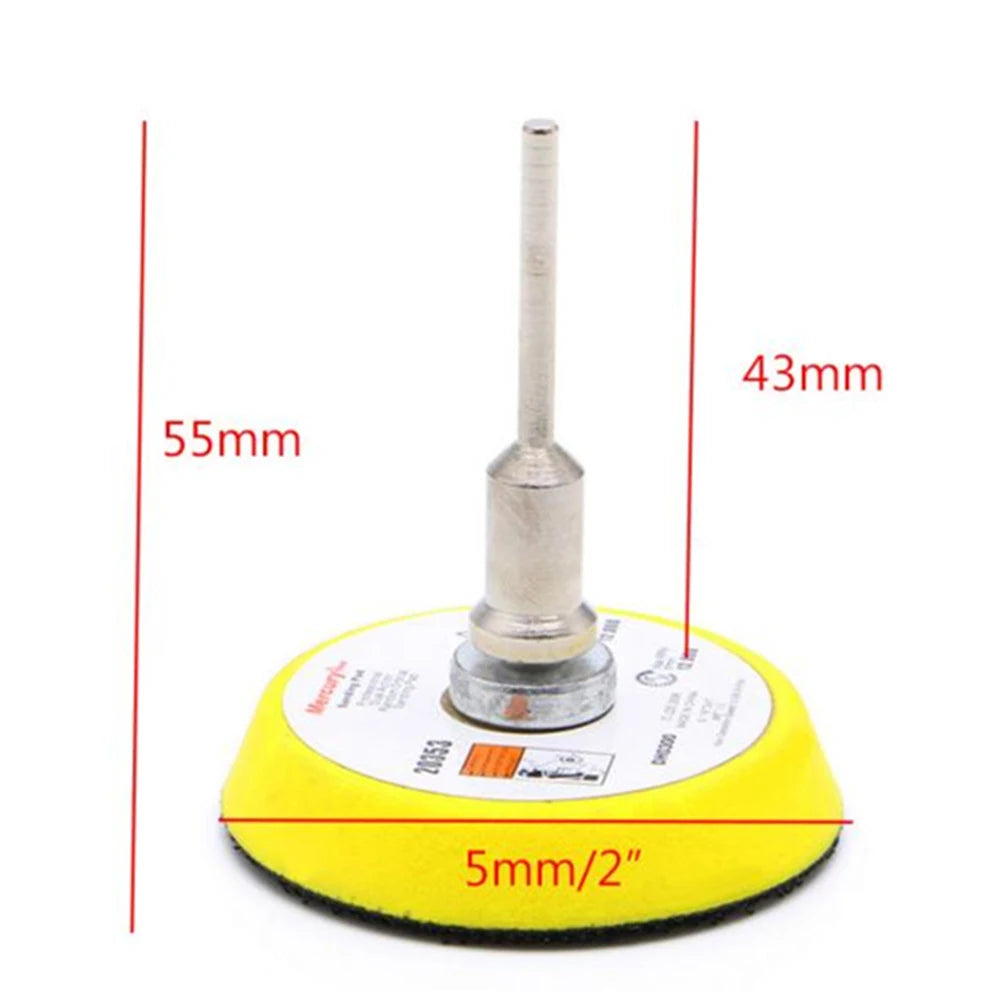 2 Inch Disc Sanding Polish Polishing Pad Backer Plate 3mm Shank Zpaxo