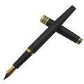 Vintage Hero 399 Fountain Pen, Fine Nib, Calligraphy Classic Writing Office Pen, Black Sand Gold Plated Clip Zpaxo Hero 399 F