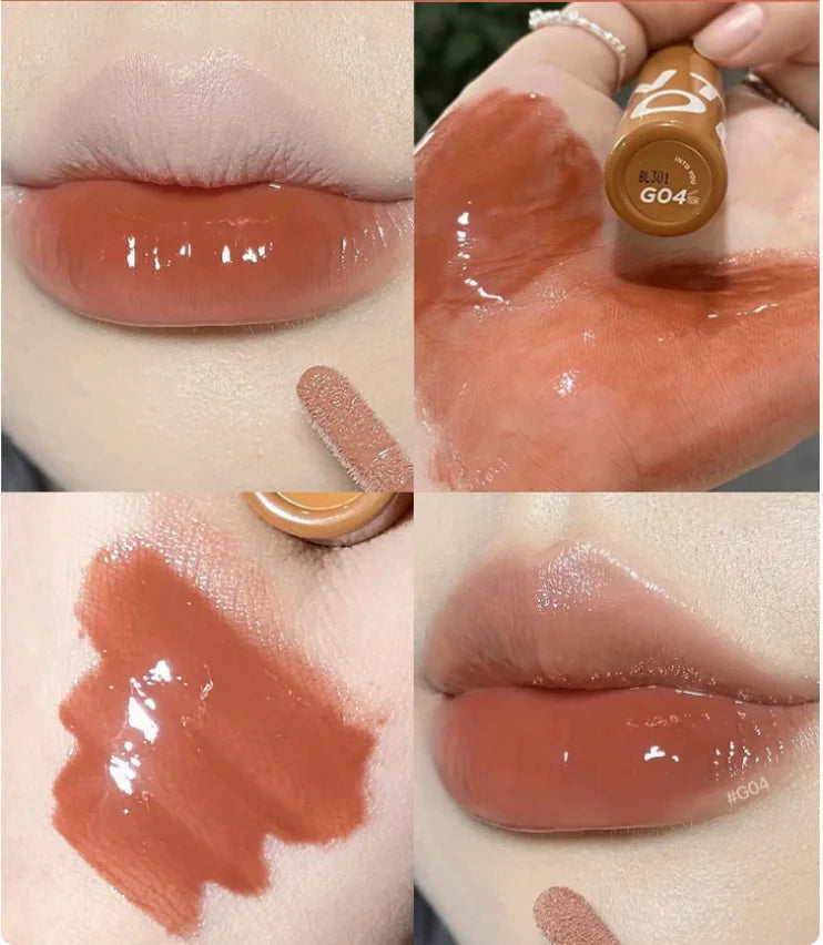 Into You Syrup Lip Gel 2.4G Watery Lip Tint Bare Color Lipgloss Intoyou Authentic Makeup Original Zpaxo G04