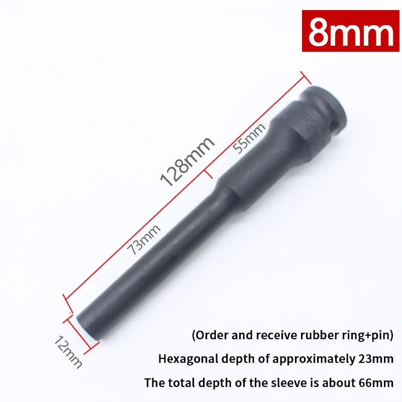 1/2 Drive Socket Wrench Hex Socket Head 8-19mm Socket Head Tire Removal Tools Adapter Spanner Converter Zpaxo 1